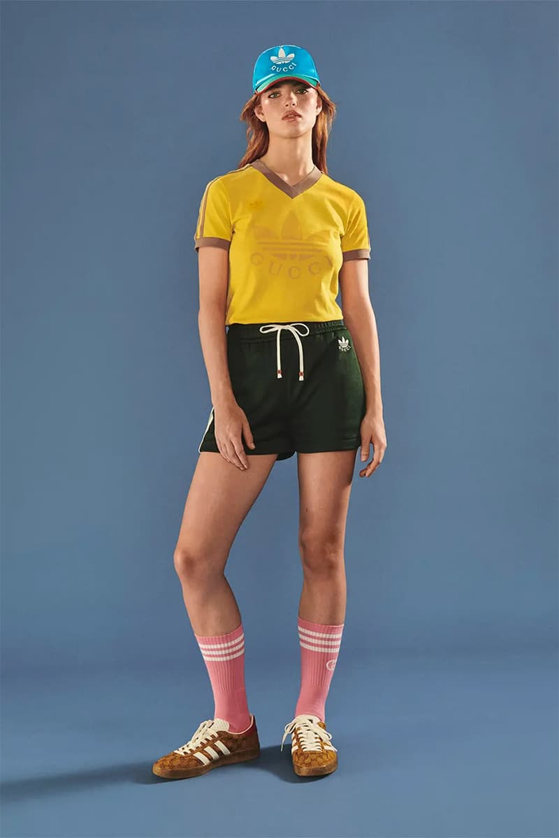 adidas gucci collaboration footwear sneakers slides hats bags