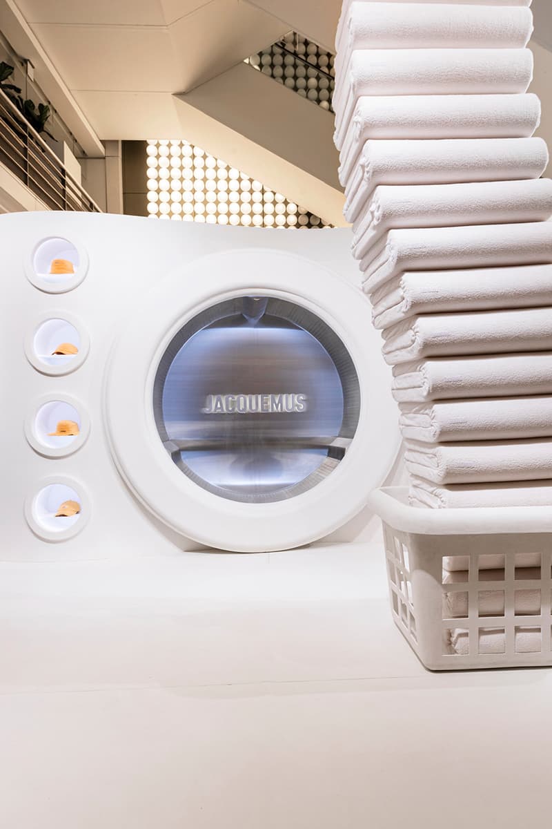 jacquemus paris pop up galeries lafayette coffee flowers