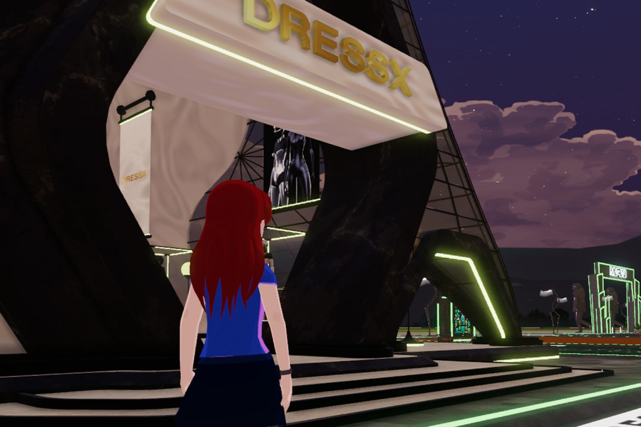 metaverse fashion week decentraland review web3 experience balenciaga DKNY