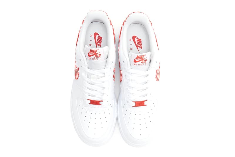 nike air force 1 low gingham red blue sneakers