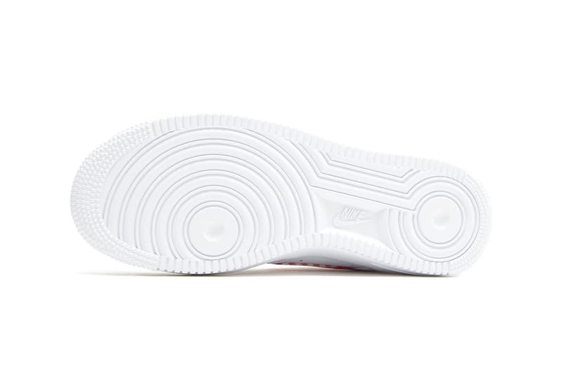 nike air force 1 low gingham red blue sneakers