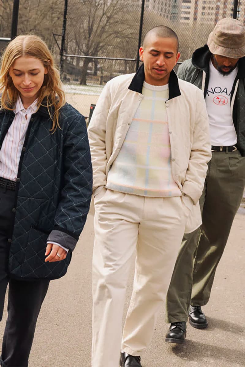 noah lavenham outerwear quilted jackets collaborations sweaters pullovers 