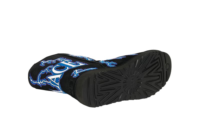 palace ugg boots collaboration brown black blue