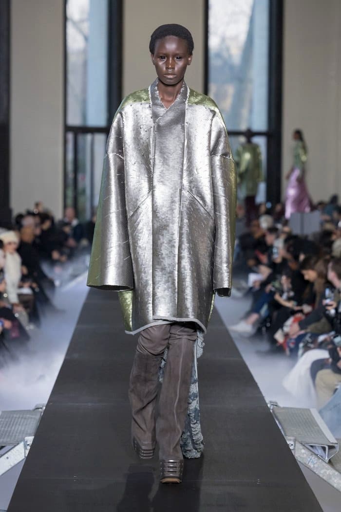rick owens paris fashion week runway show sequins pink jackets