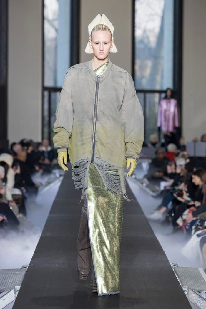 rick owens paris fashion week runway show sequins pink jackets