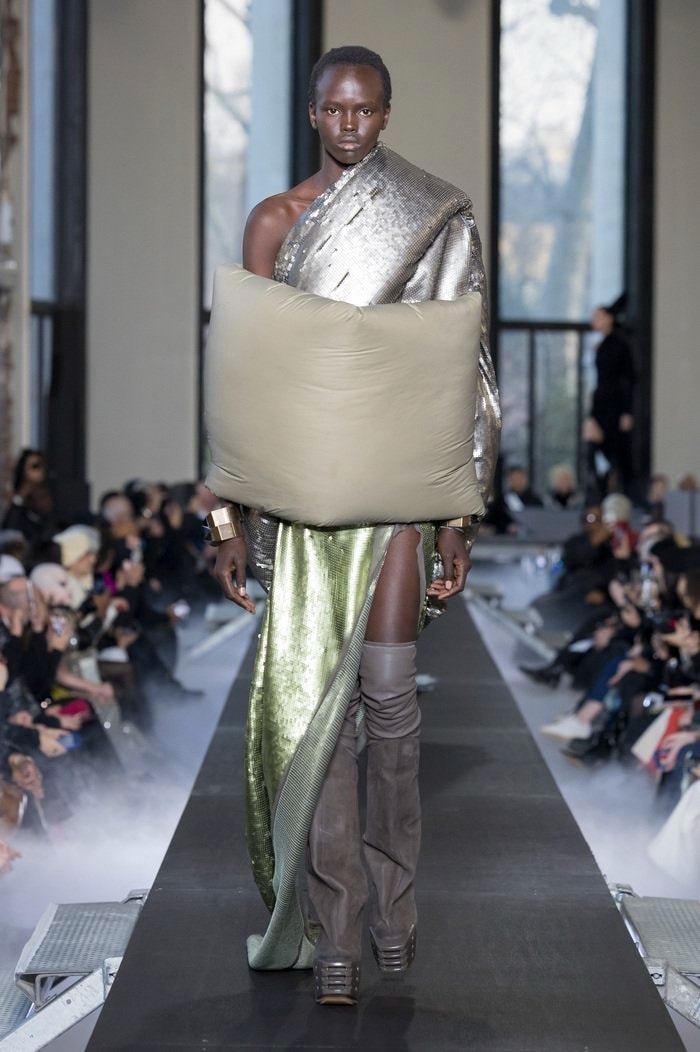 rick owens paris fashion week runway show sequins pink jackets