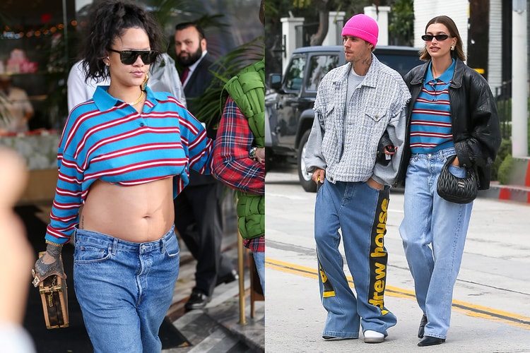 Rihanna and Hailey Bieber Go Loewe for Date Night