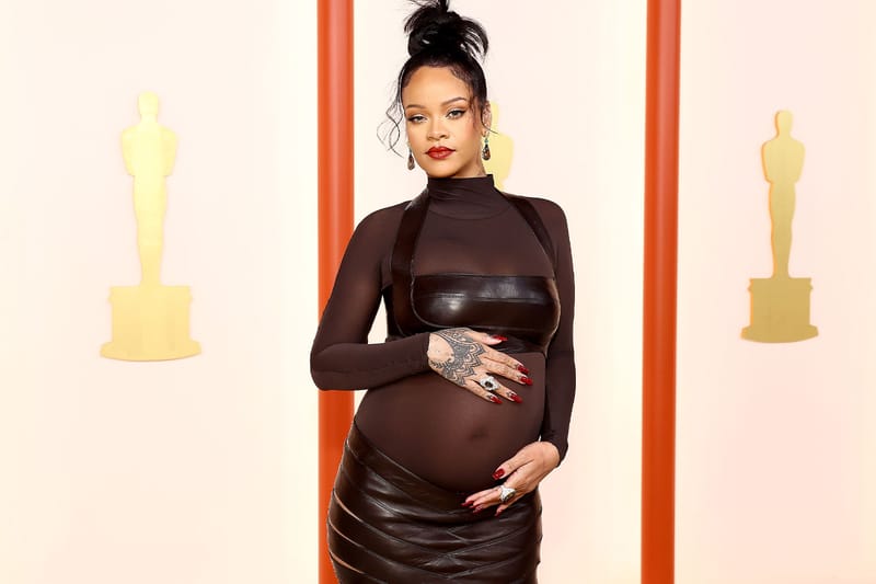 Rihanna Embraces Her Baby Bump at the 2023 Oscars