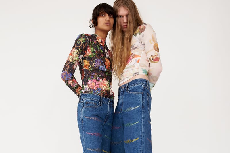 unspun x Collina Strada Create Exclusive Custom-Fit Butterfly Jeans