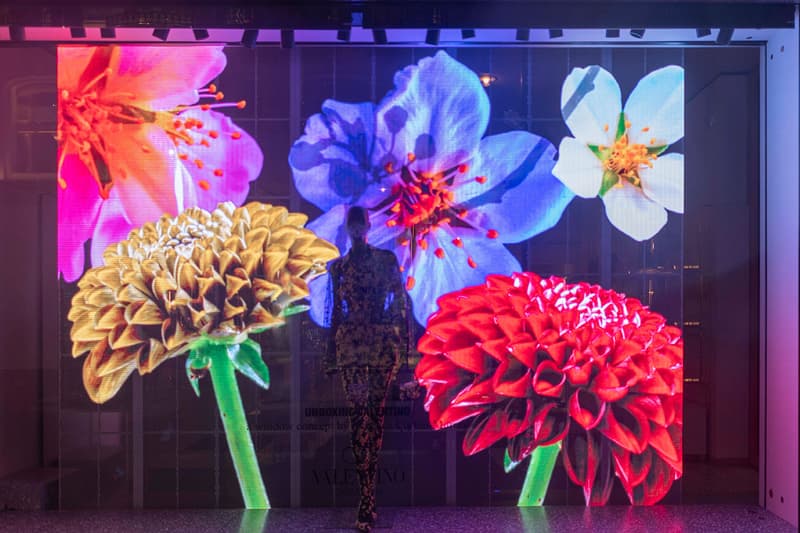 valentino unboxing collaboration stylist law roach flowers window display