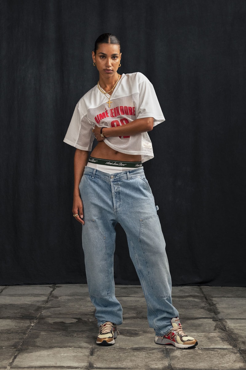 Aimé Leon Dore lookbook jerseys sweatshirts jeans knitwear trainers sneakers