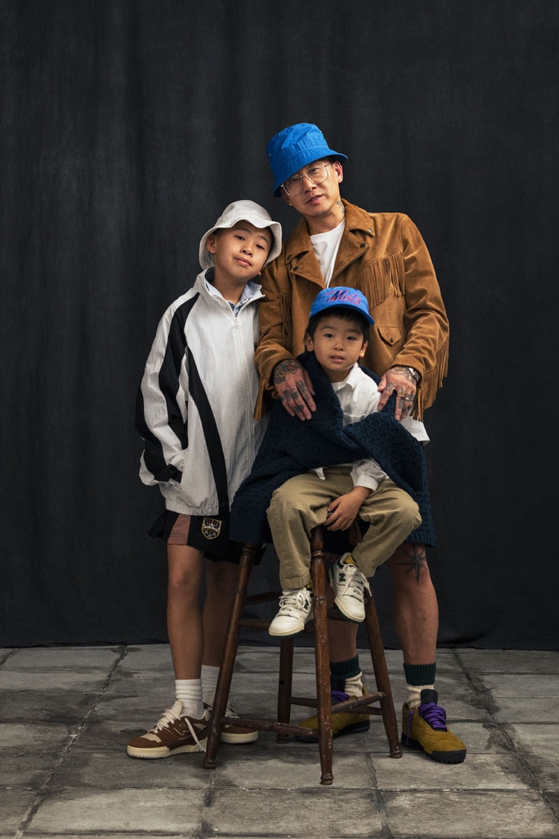 Aimé Leon Dore lookbook jerseys sweatshirts jeans knitwear trainers sneakers