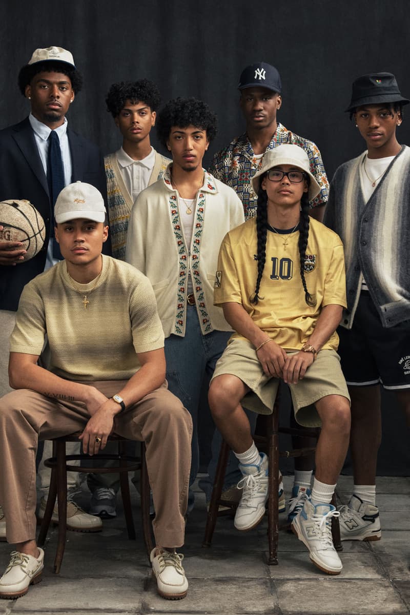 Aimé Leon Dore lookbook jerseys sweatshirts jeans knitwear trainers sneakers