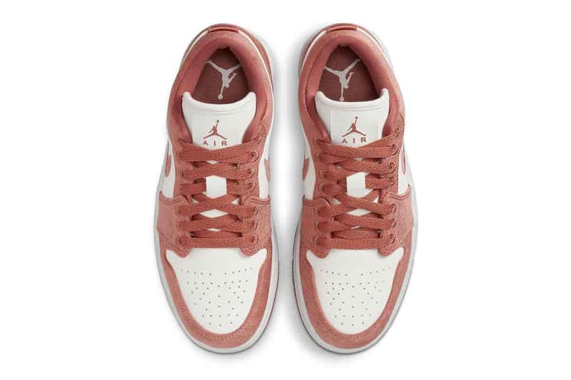 nike air jordan sneaker low canvas pink white