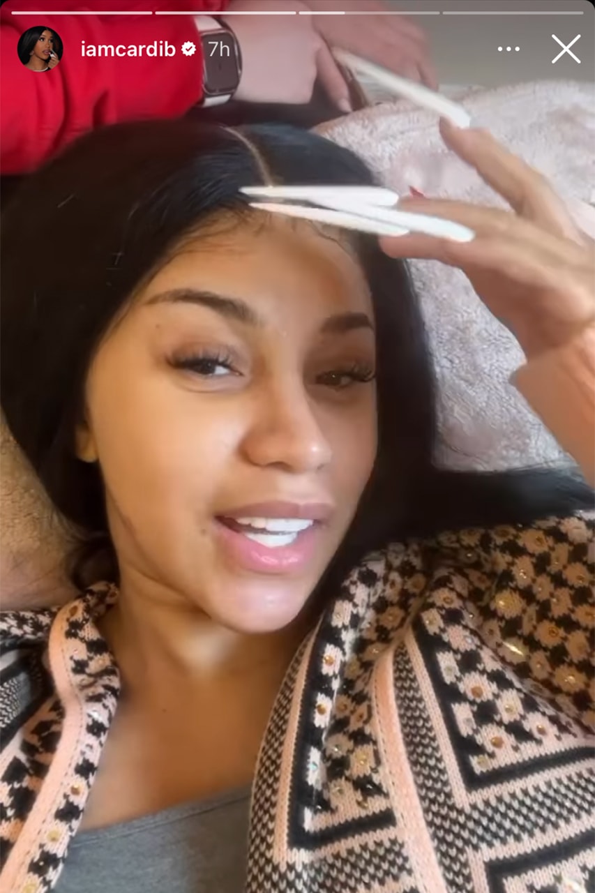 Cardi B Makeup Free Instagram Skin