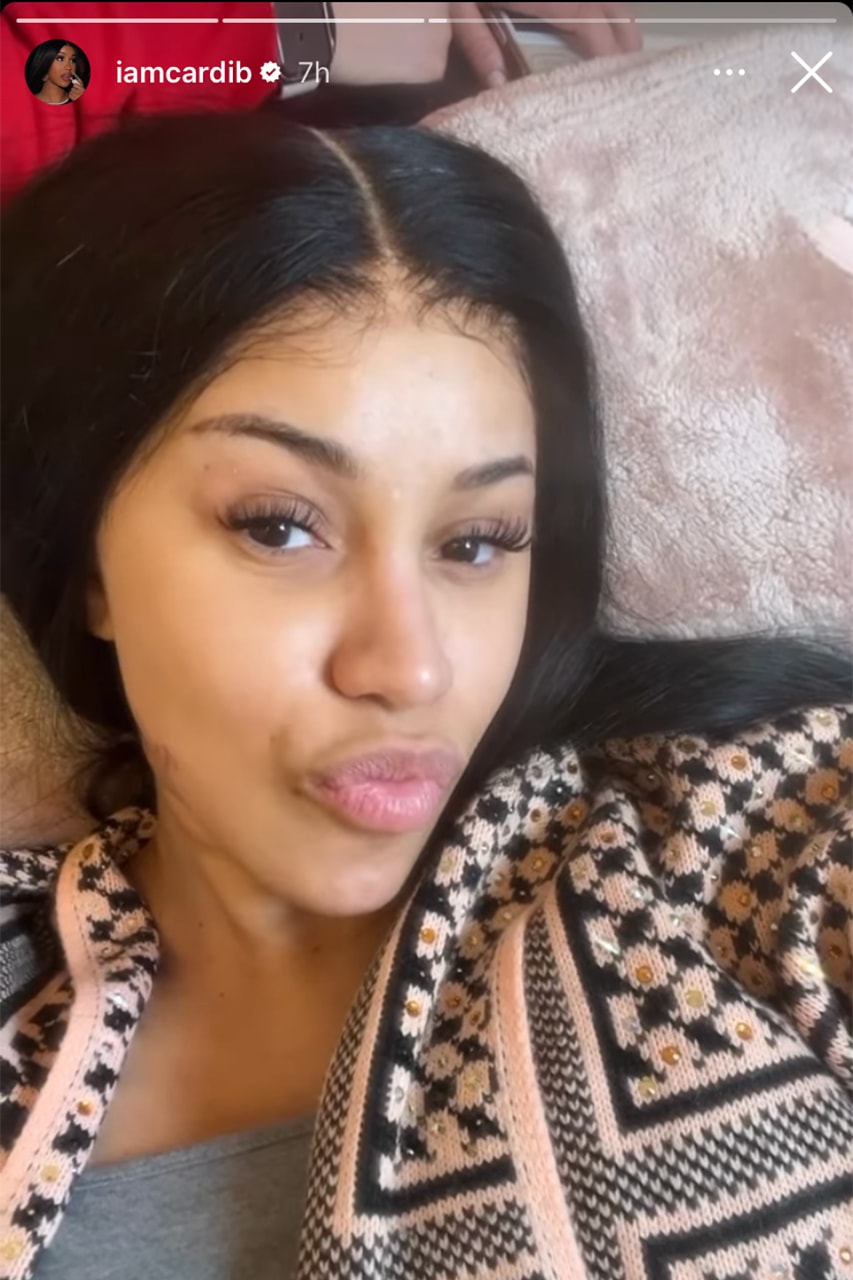 Cardi B Makeup Free Instagram Skin