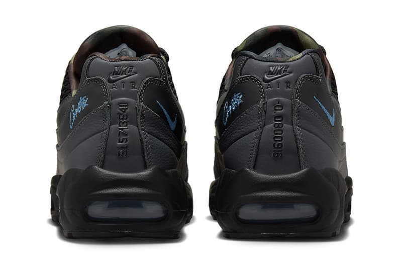 corteiz nike air max 95 aegean storm black blue