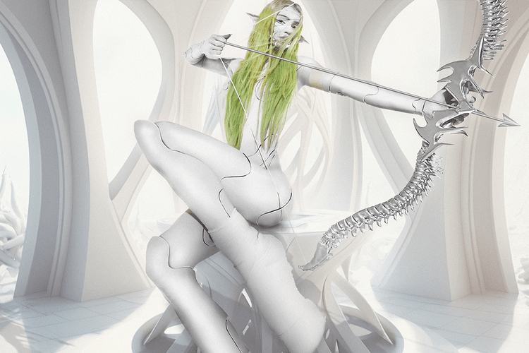 Grimes Interviews Her Clone in CYBR Magazine's First AI Generated Cover