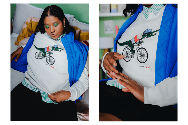 lacoste netflix sex education jade o'belle model artist collab campaign streetwear collection 