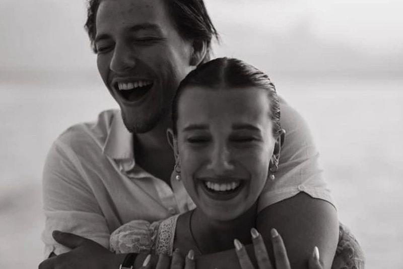 millie bobby brown jake bongiovi engagement couple celebrity ring