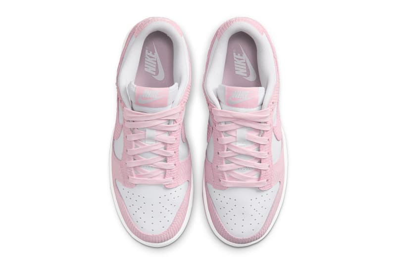 nike dunk low corduroy pink sneaker silhouette trainer