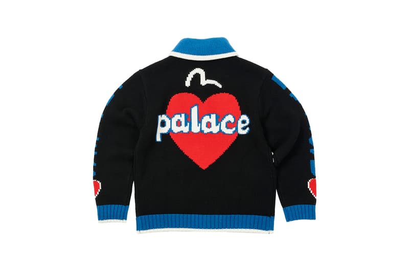 palace evisu denim hats hoodies jeans prints