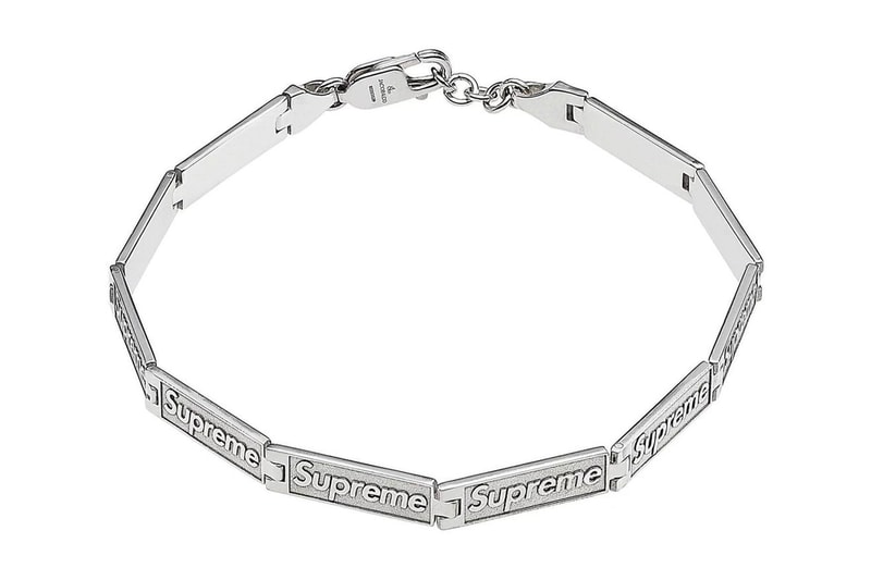 supreme jacob & co spring summer 2023 engraved link bracelets 