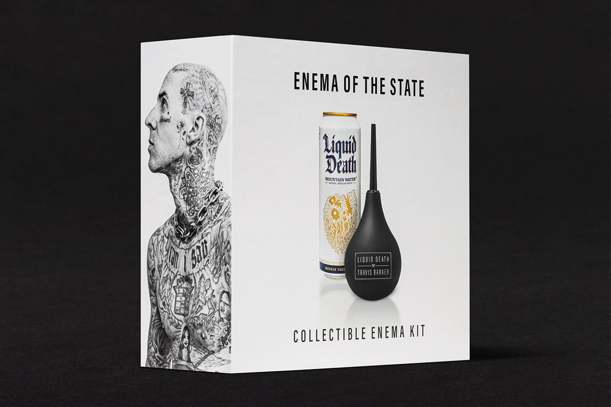 travis barker liquid death enema kit