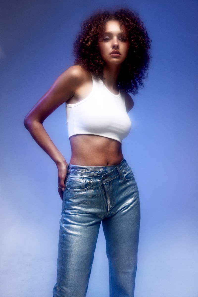 eb denim jeans skirt silver foil dress shorts