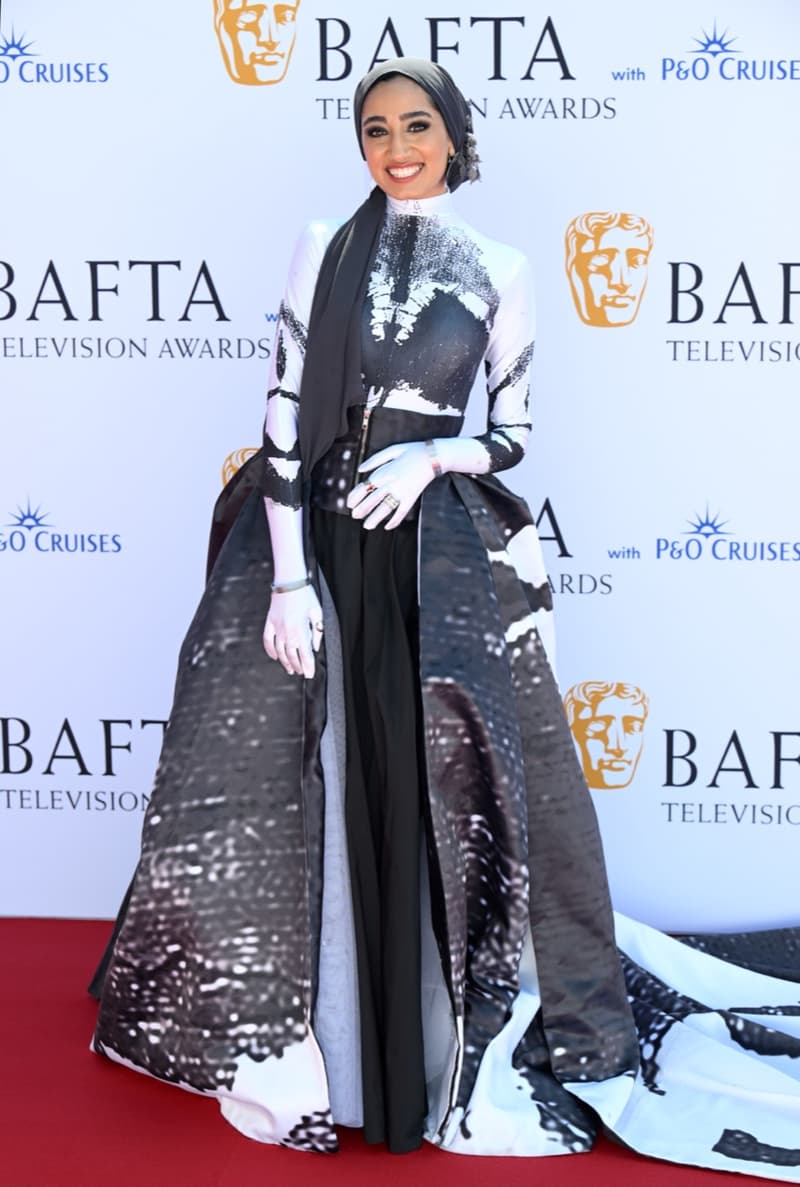 bafta tv awards london red carpet saffron hocking amelia dimoldenberg clara amfo
