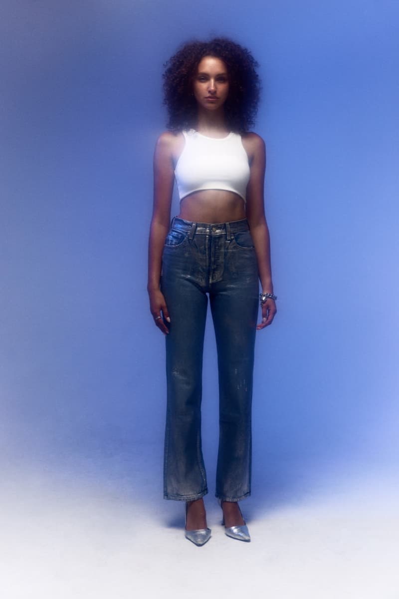 eb denim jeans skirt silver foil dress shorts