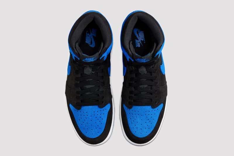 nike air jordan royal blue high top sneaker black