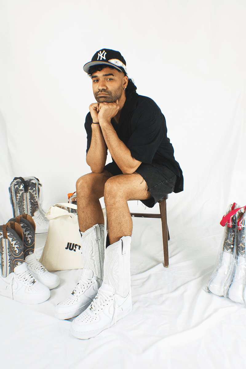 Andy Martinez Baes With Kicks Nike Air Force 1 Cowboy Boot Interview Sneaker Collection