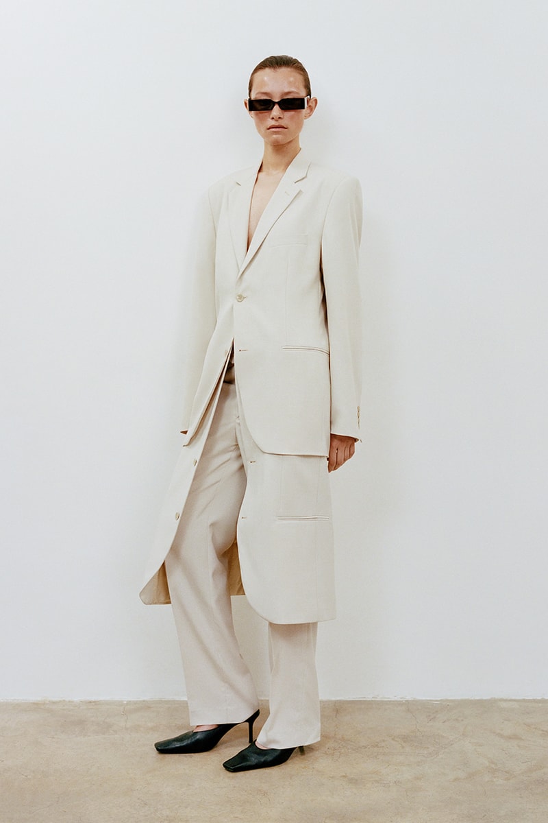 better spring summer 2023 collection lookbook out of office upcycling suits dresses skirts