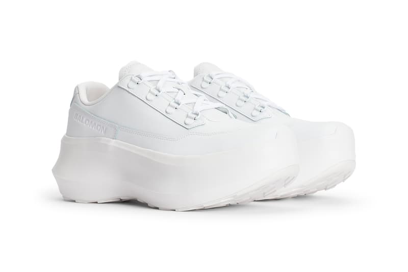 comme des garcons salomon sr811 black white sneaker details