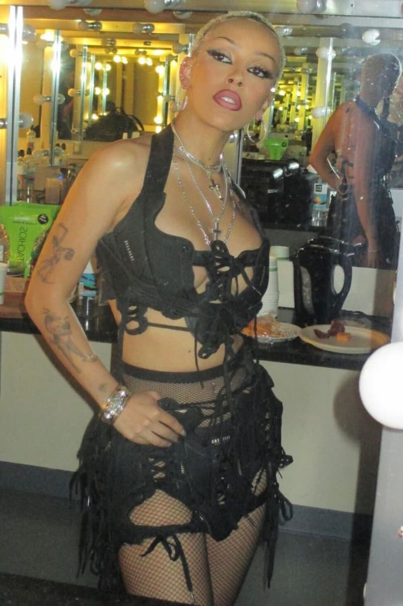 doja cat tattoo ink skeleton bat meaning explanation 