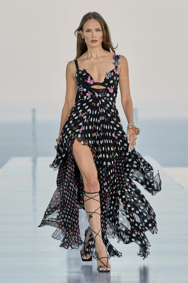 dua lipa donatella versace collection summer fashion show cannes