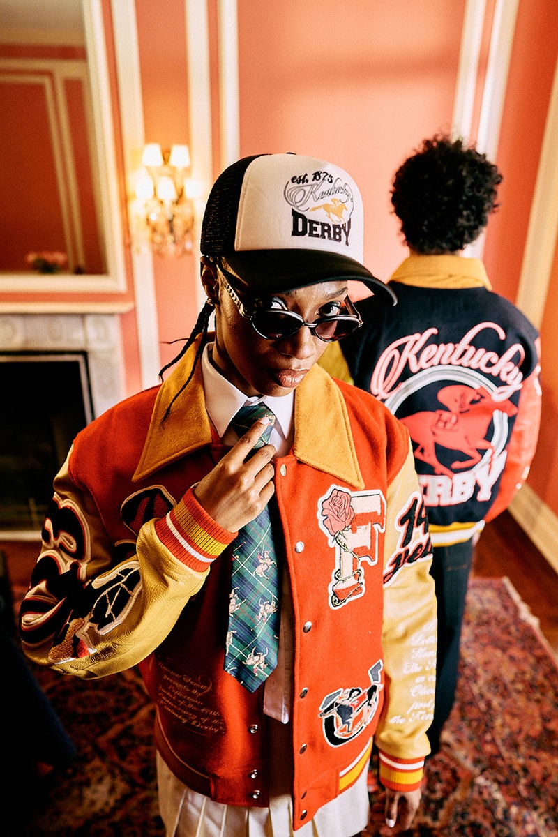 homme+femme churchill downs collaboration kentucky derby varsity jackets blazer cardigans