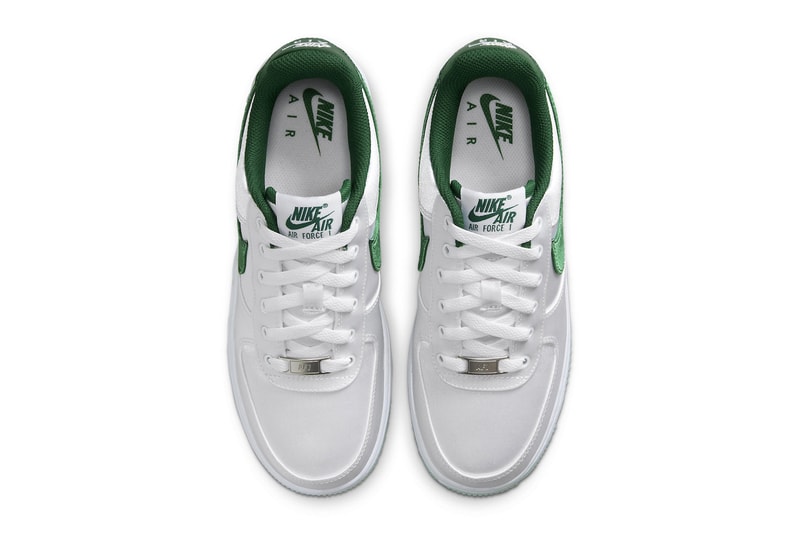 nike air force 1 low sneaker satin white green