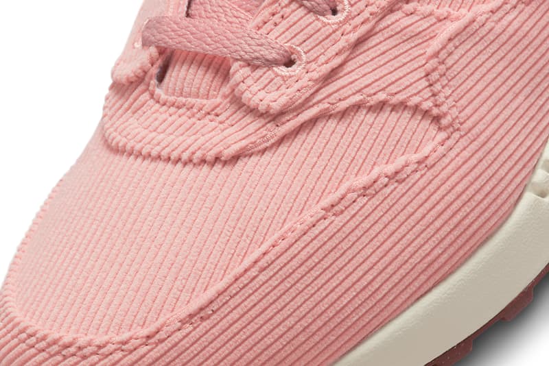 nike air max sneaker coral corduroy pink orange