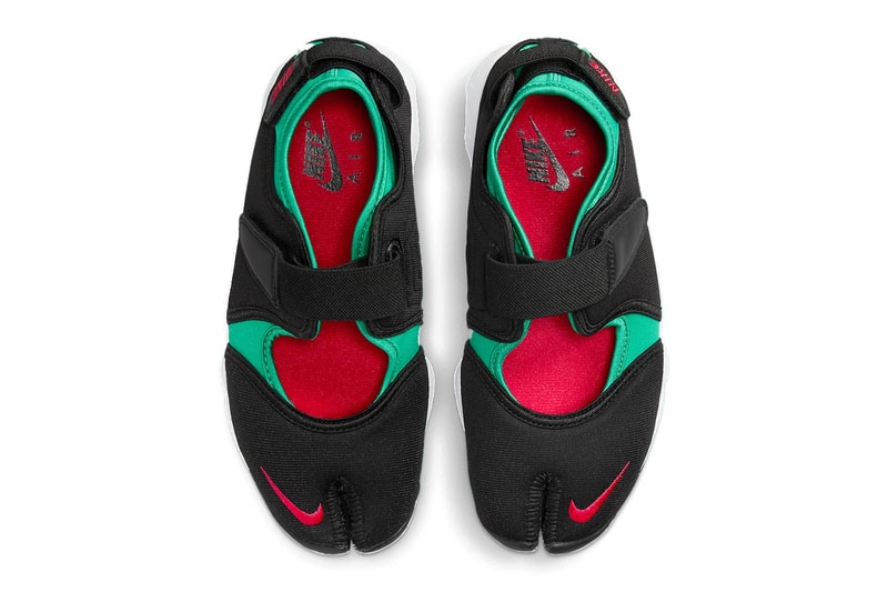 nike air rift og black green red fn7772 001 release details