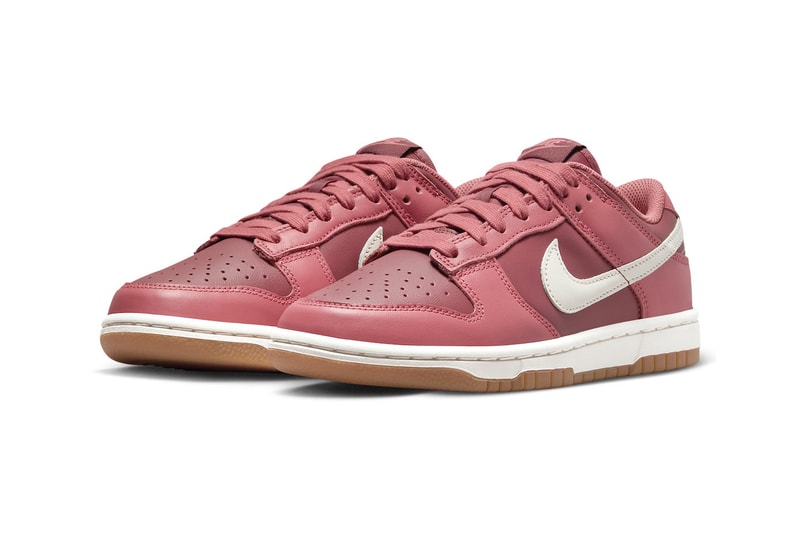 nike dunk low desert berry pink sneaker black