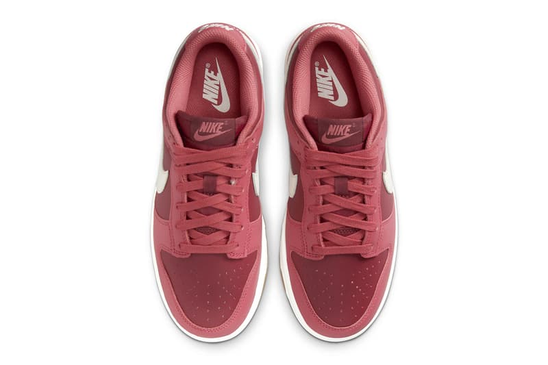 nike dunk low desert berry pink sneaker black