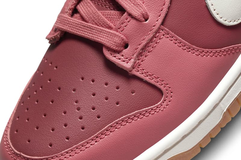 nike dunk low desert berry pink sneaker black