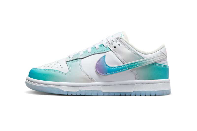 nike sneaker gradient space blue dunk low