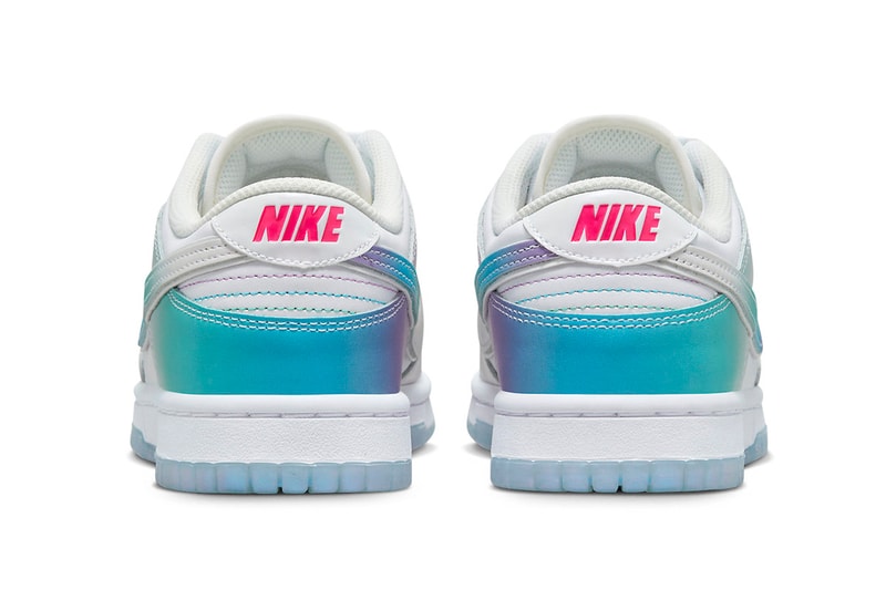nike sneaker gradient space blue dunk low