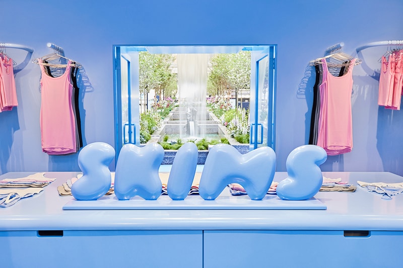 skims new york rockerfeller center immersive pop-up jens grede kim kardashian