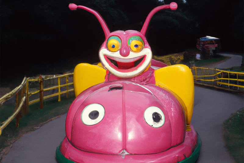 Maisie Cousins "Walking Back to Happiness" Exhibition Depicts AI-Generated Childhood Memories