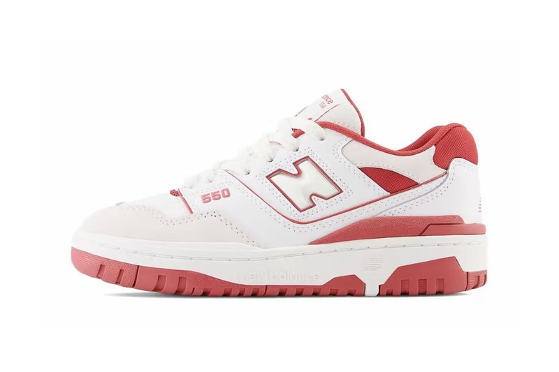 new balance 550 white/red colorway