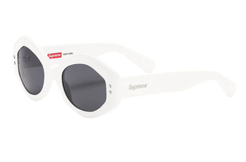 supreme sunglasses summer frames red transparent black logo 